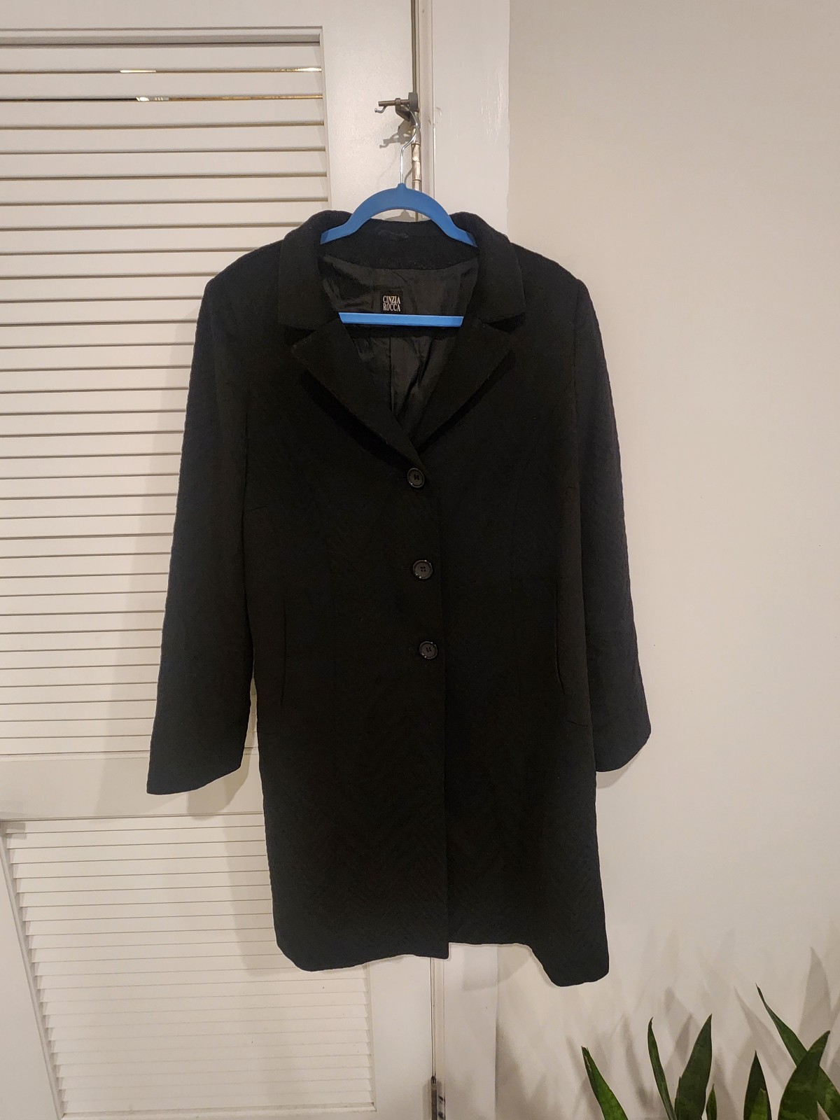 Cinzia Rocca wool coat, fabric made in Italy by Loro Piana ;