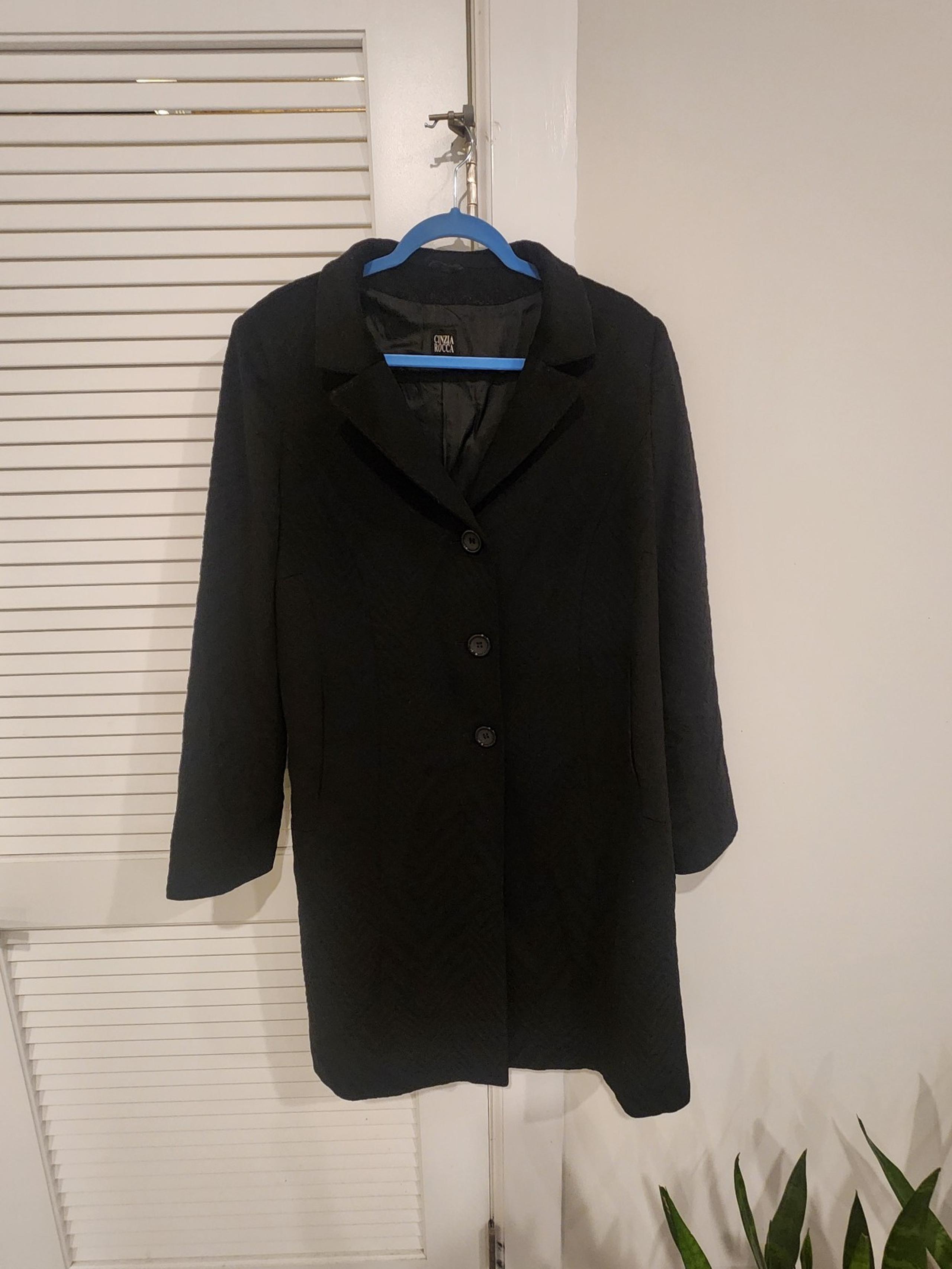 Cinzia Rocca wool coat, fabric made in Italy by Loro Piana ;