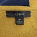 J.Crew Juliette Collarless Sweater Blazer M Rugby Striped Navy Yellow Wool Blend