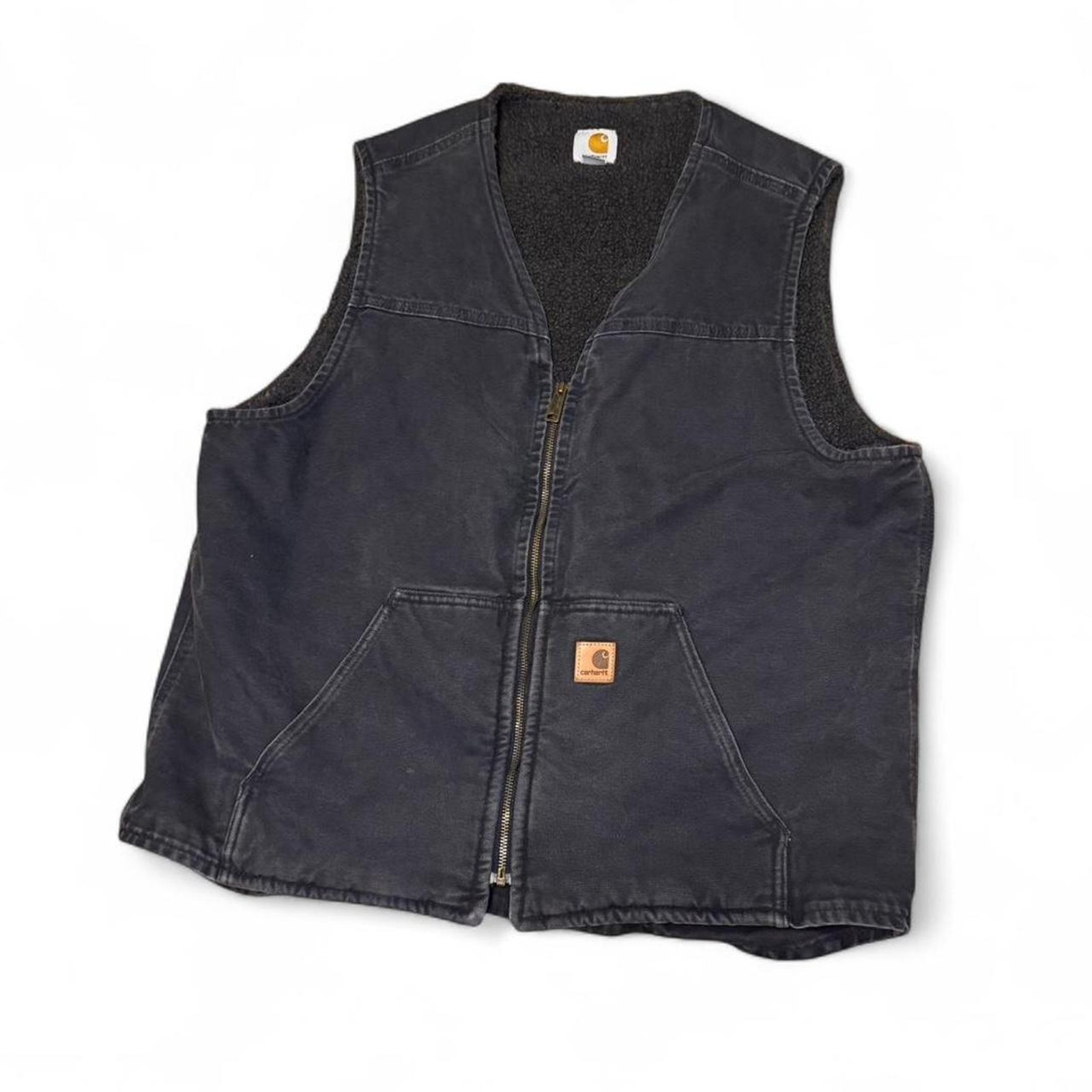 2014 Carhartt Fleece Lined Vest V26 BLK