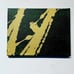 LUCKY Set of 2 Original Abstract Green & Gold Pendulum Paintings/Original Art sz