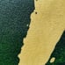 LUCKY Set of 2 Original Abstract Green & Gold Pendulum Paintings/Original Art sz