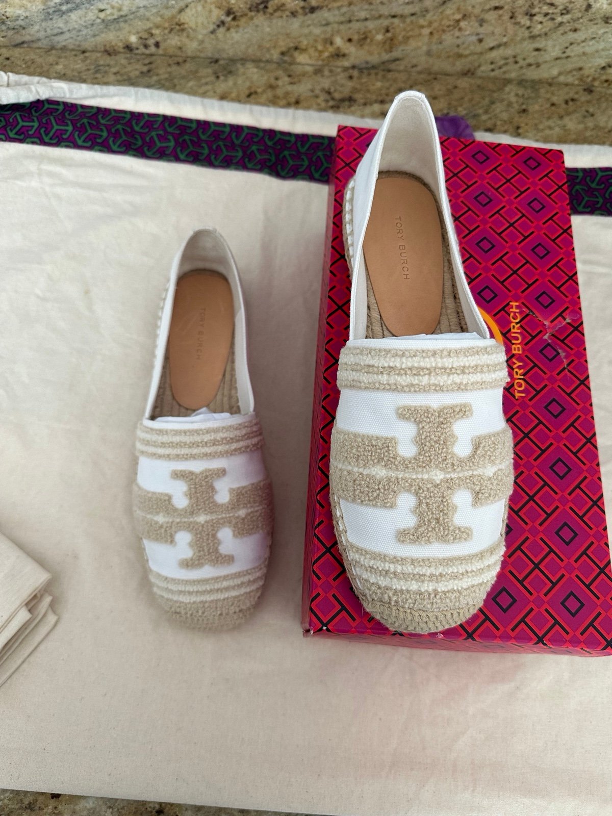 New Tory Burch size 10.5 espadrille