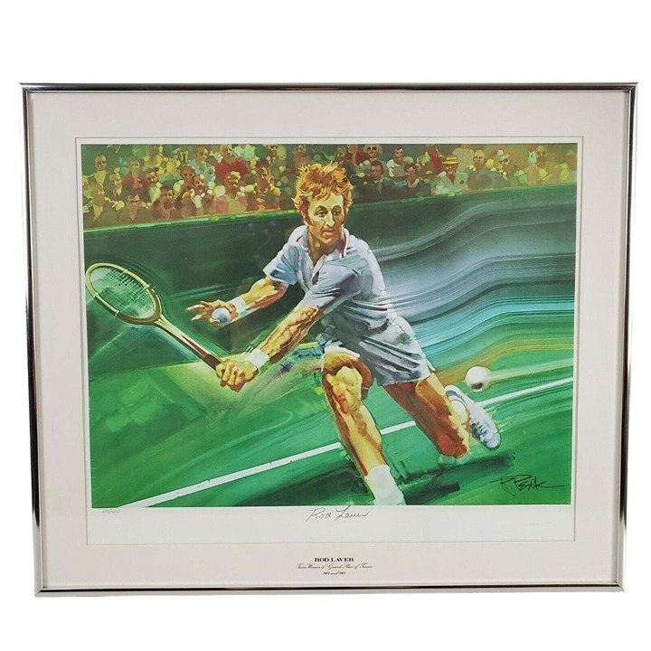 Robert Peak Print Rod Laver Sports Illustrated Living Legends Lithograph Signed