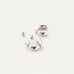 NEW Jenny Bird Small Balloon-shaped Hoops In Silver