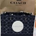 COACH Dempsey 30 Fashion Classic Logo Logo Detachable Shoulder Strap Cow Leather