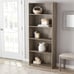 5-Shelf Bookcase with Adjustable Shelves, Rustic Oak