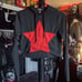 Hot Topic Black Cropped Hoodie w/ Red Star