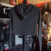 Hot Topic Black Cropped Hoodie w/ Red Star