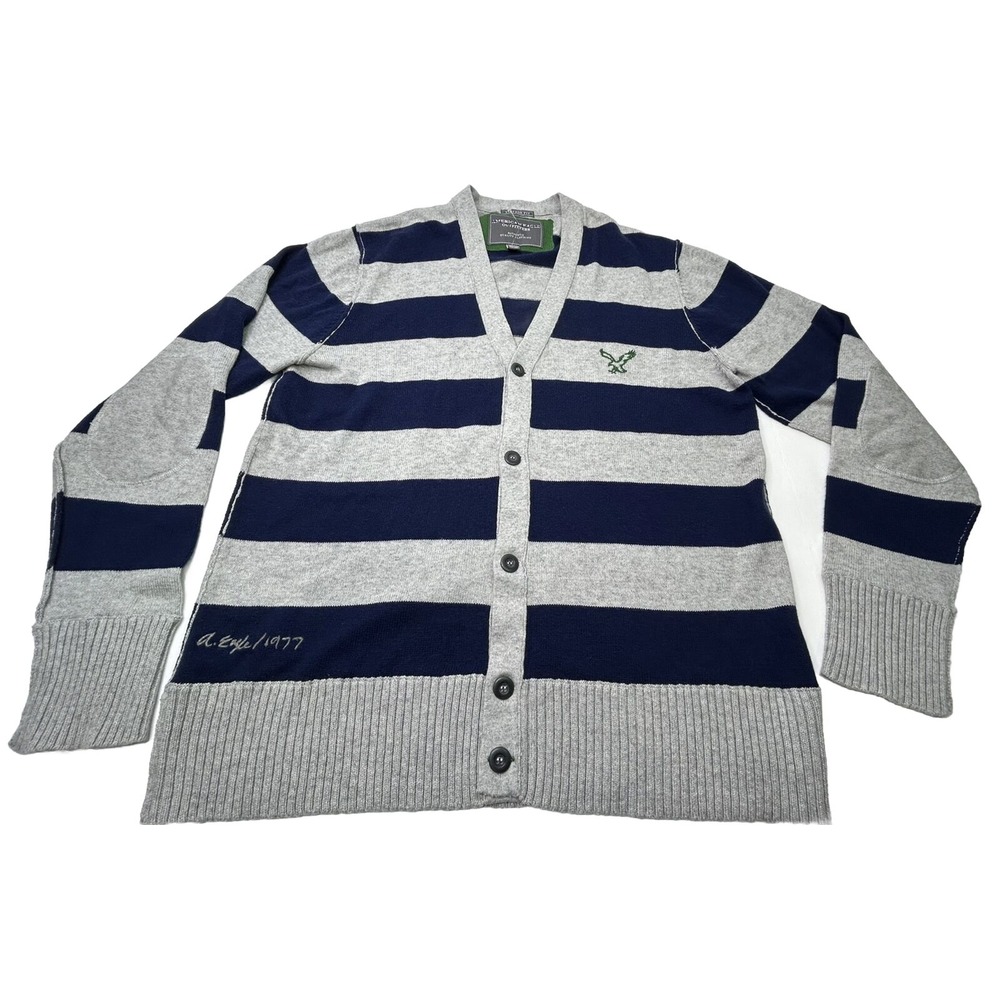 NWOT American Eagle Outfitters Men's Cardigan Sweater Wool Blend Gray XXL