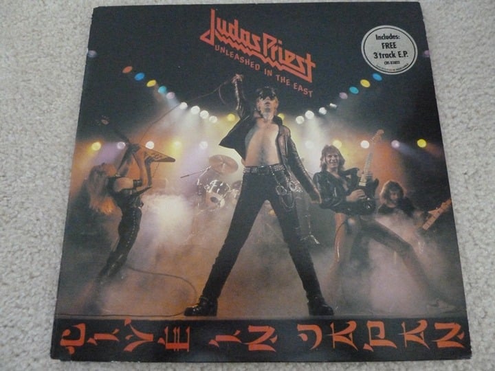 Unleashed in the east by Judas Priest UK Vinyl album +bonus 7 vinyl single 1979