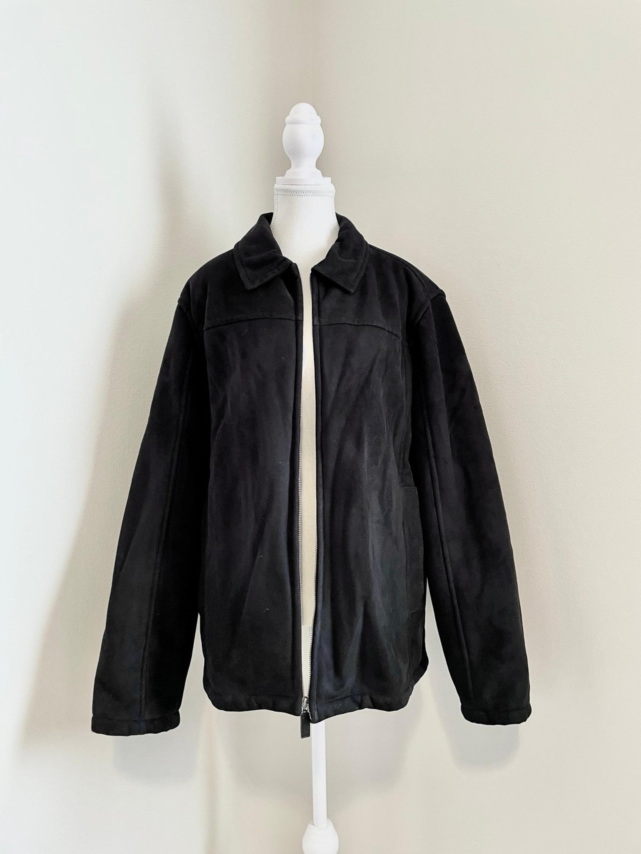|David Taylor| Men’s Black Faux Suede Coat