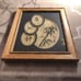 A framed signed Japanese Kanji martial original artwork