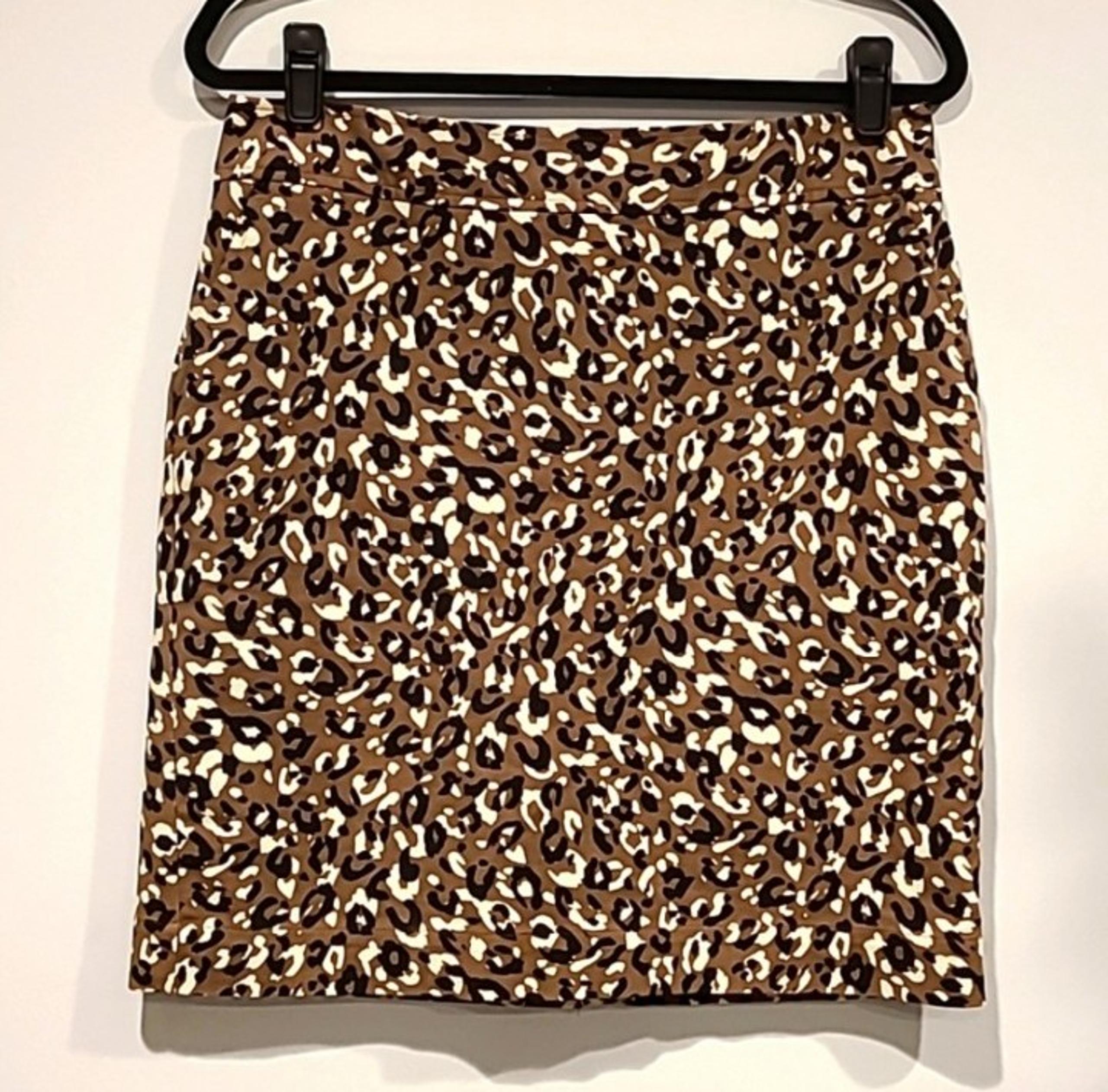 Women's Leopard Animal Print Skirt - Merona