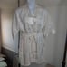 Victoria's Secret Vintage Gold Label Ivory Jacquard Kimono Robe O/S Tassel Belt
