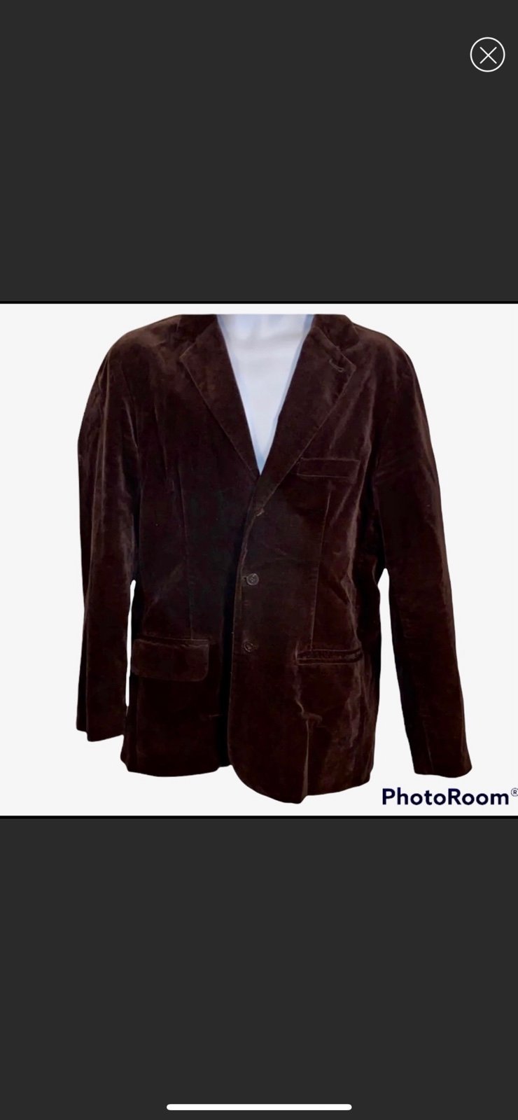 Men’s Fossil Corduroy Jacket 38R