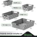 Closet Organization And Storage Baskets - Set of 9 Baskets for Organizing