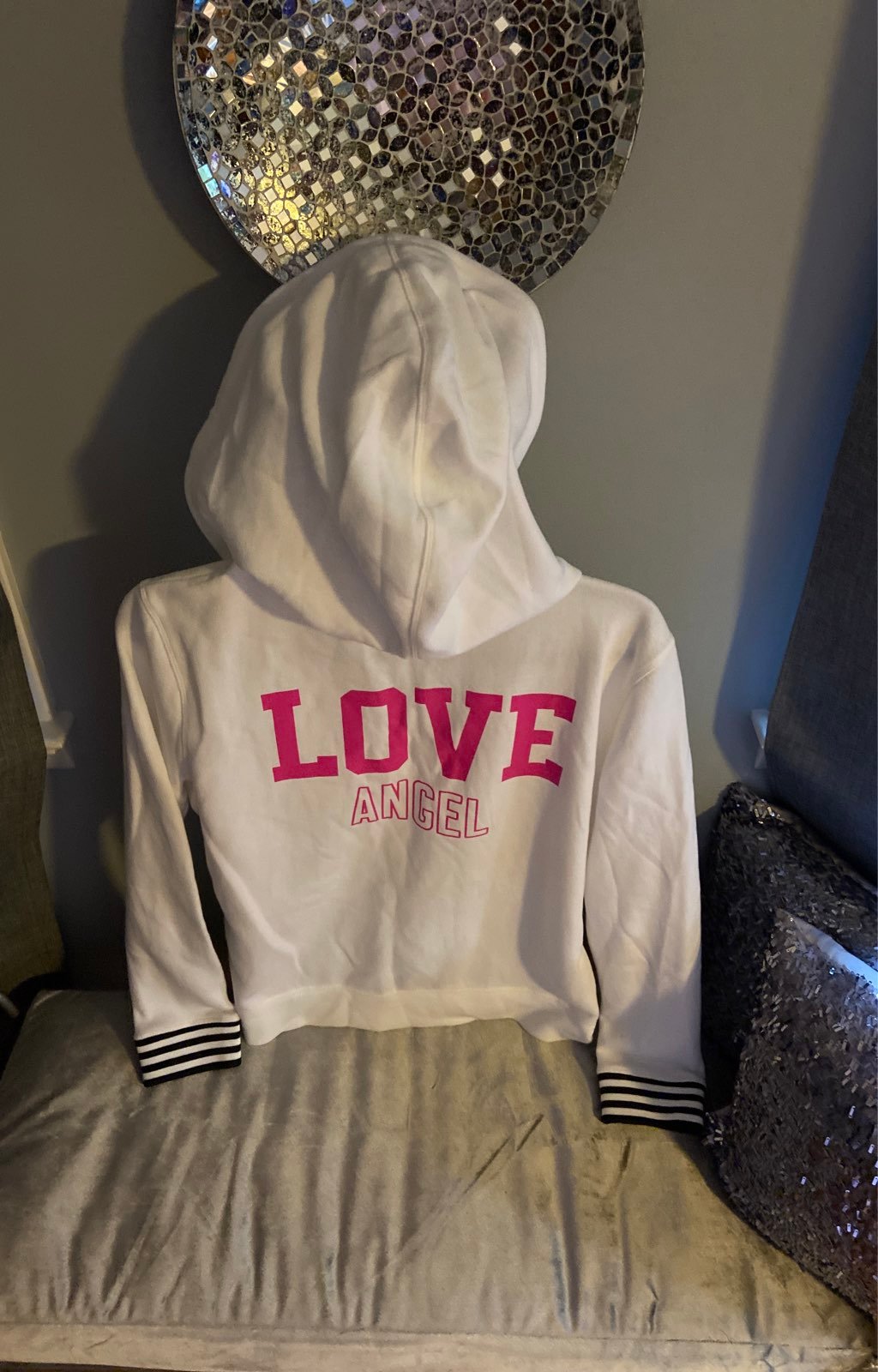 Victoria's Secret Angel Love Zipper Sweatshirt L