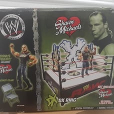 WWE Jakks Wrestling DX Ring Playset with Exclusive Shawn Michaels w/ Figure