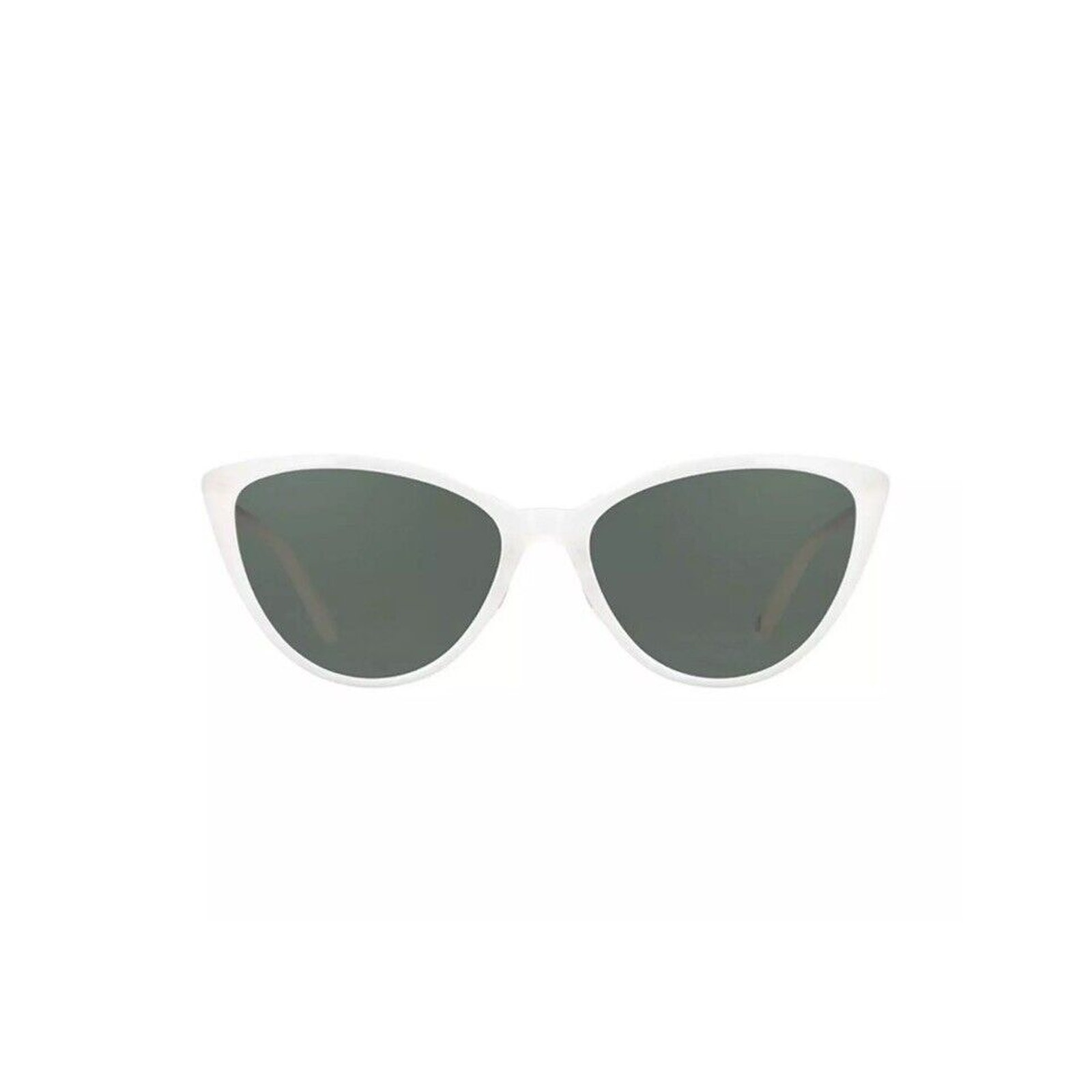 Garrett Leight Mildred 55 Horchata White 50's Cat Eye Sunglasses Hip Hop Beach