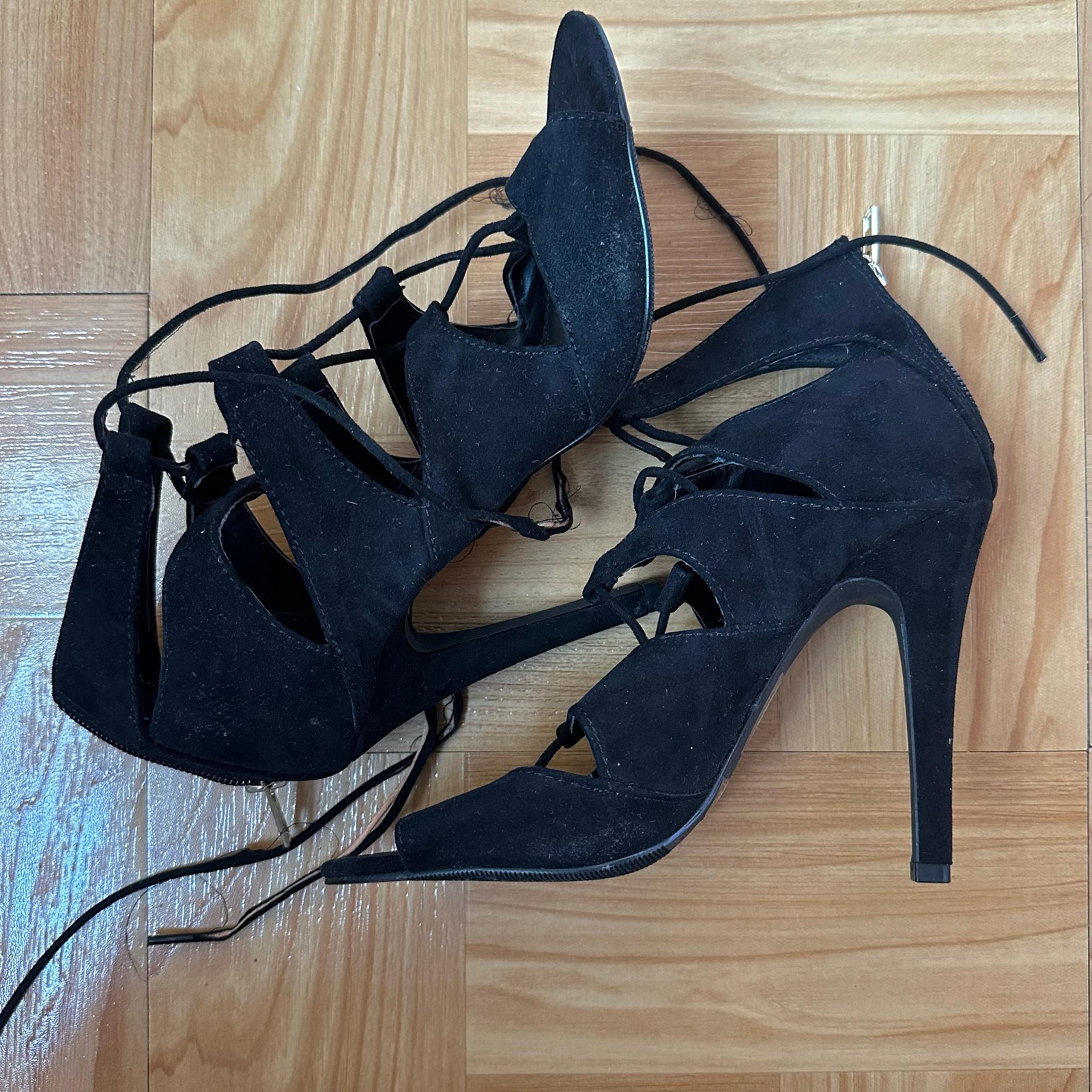 Forever 21 Lace Up Gladiator Stiletto Heels