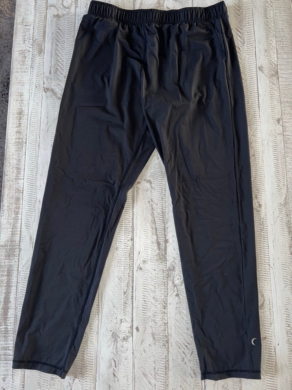 ZYIA Black Track Pants Tapered Fit Joggers XL Tall