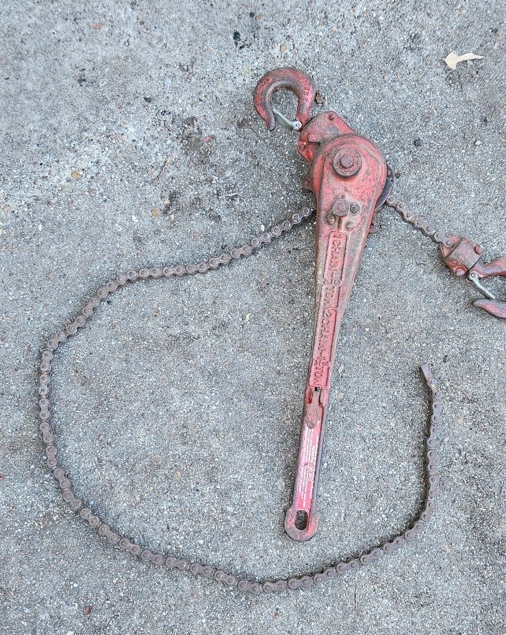 Vintage Columbus McKinnon Coffing 1½ Ton G-Series Ratchet Lever Hoist 150 OBO