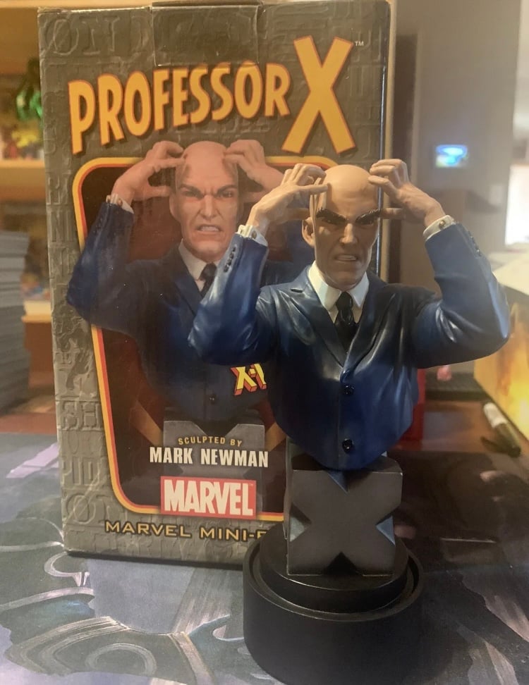 X-MEN STATUE PROFESSOR X MINI BUST BOWEN DESIGNS PROFESSOR XAVIER WITH BOX