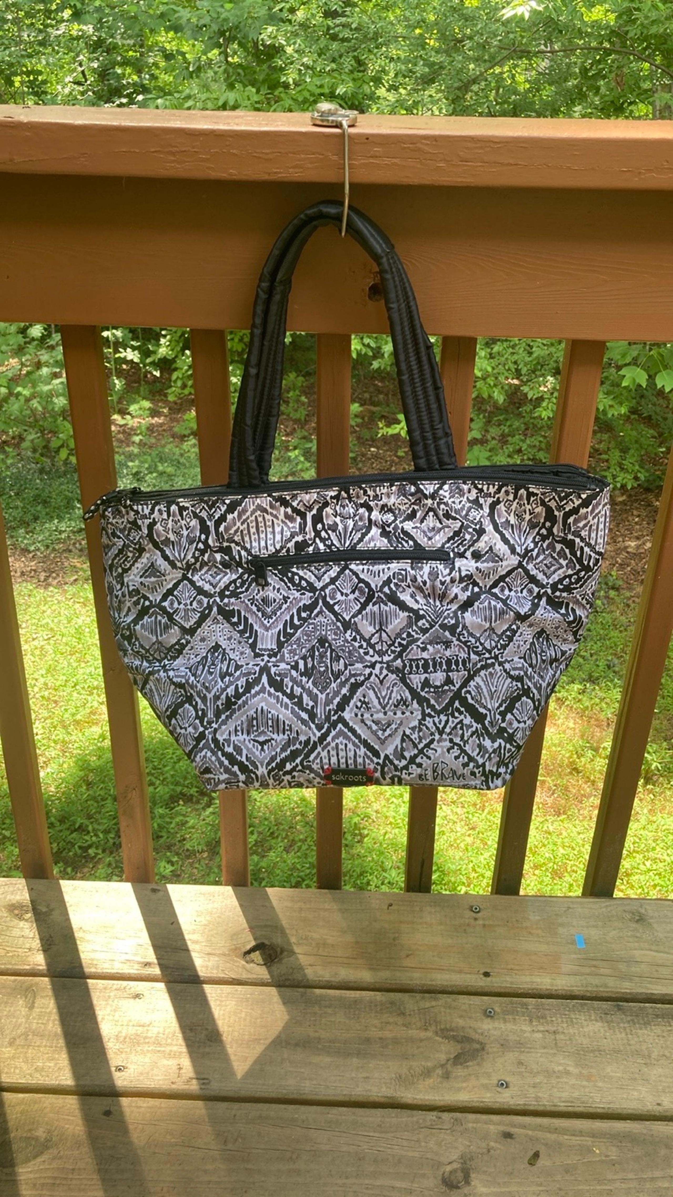 Sakroots nylon reversible tote bag