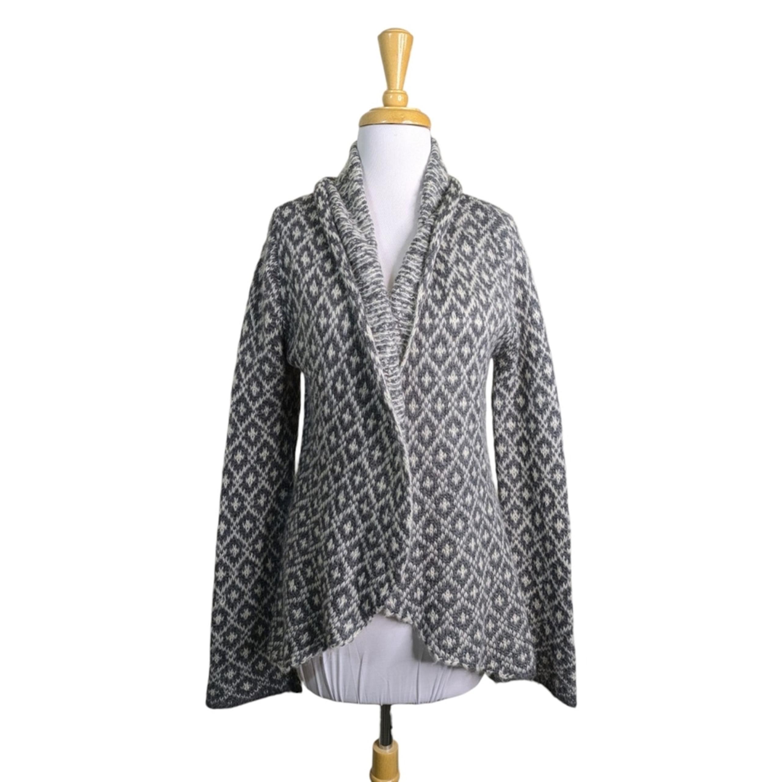 Wooden Ships Paola Buendia Mohair Wool Blend Cardigan Sweater Womens Small Mediu