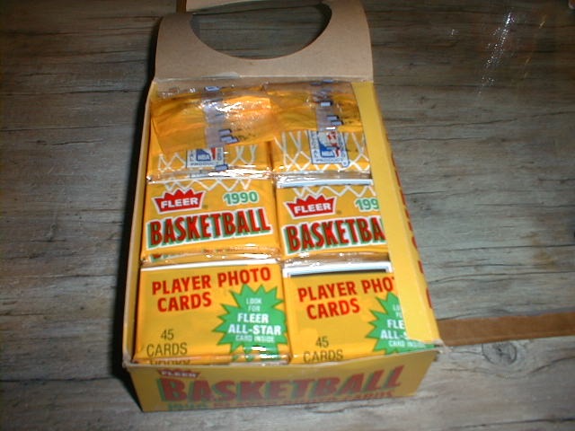 1990-91 FLEER BASKETBALL RACK BOX