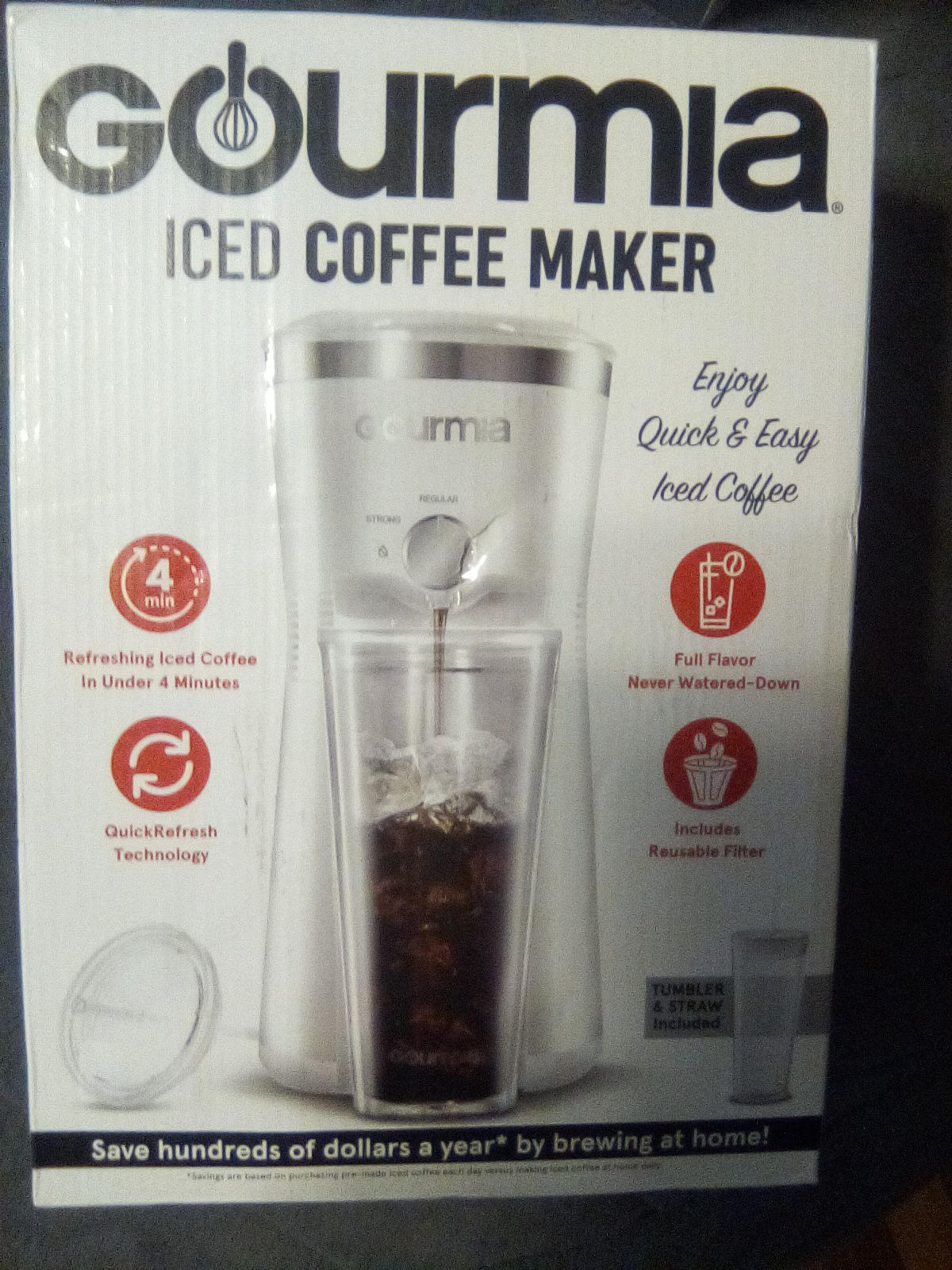 NIB GOURMIA ICED COFFEE MAKER