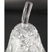 Antique Bohemian Pinwheel Cut Crystal Pear Condiment Dish