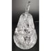 Antique Bohemian Pinwheel Cut Crystal Pear Condiment Dish