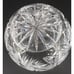 Antique Bohemian Pinwheel Cut Crystal Pear Condiment Dish