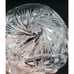 Antique Bohemian Pinwheel Cut Crystal Pear Condiment Dish