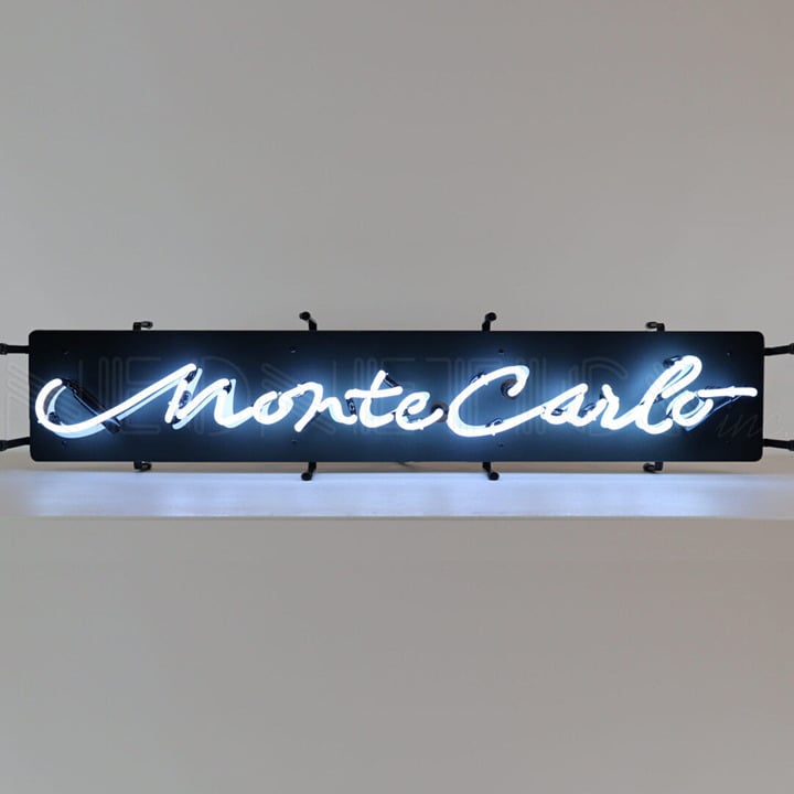 Monte Carlo Junior Handmade Neon Light Man Cave Neon Sign 35 by 7 5SMLMC