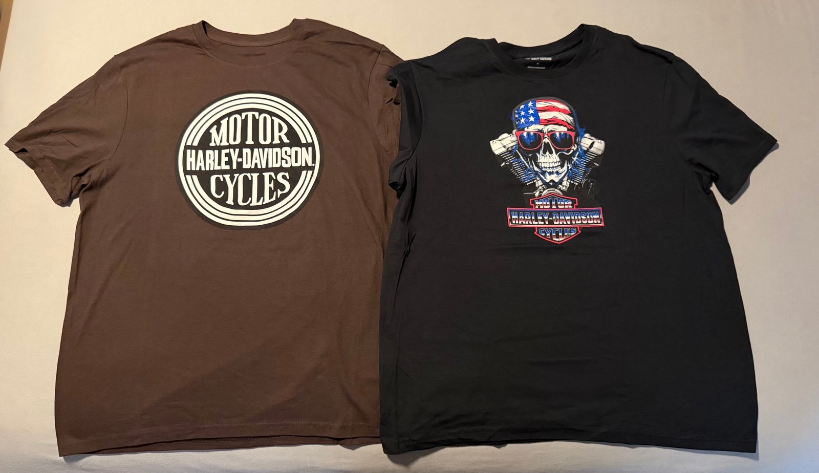 Harley Davidson Motorcycles Men’s Tees T-Shirts Pair Lot Bundle Brand New DS