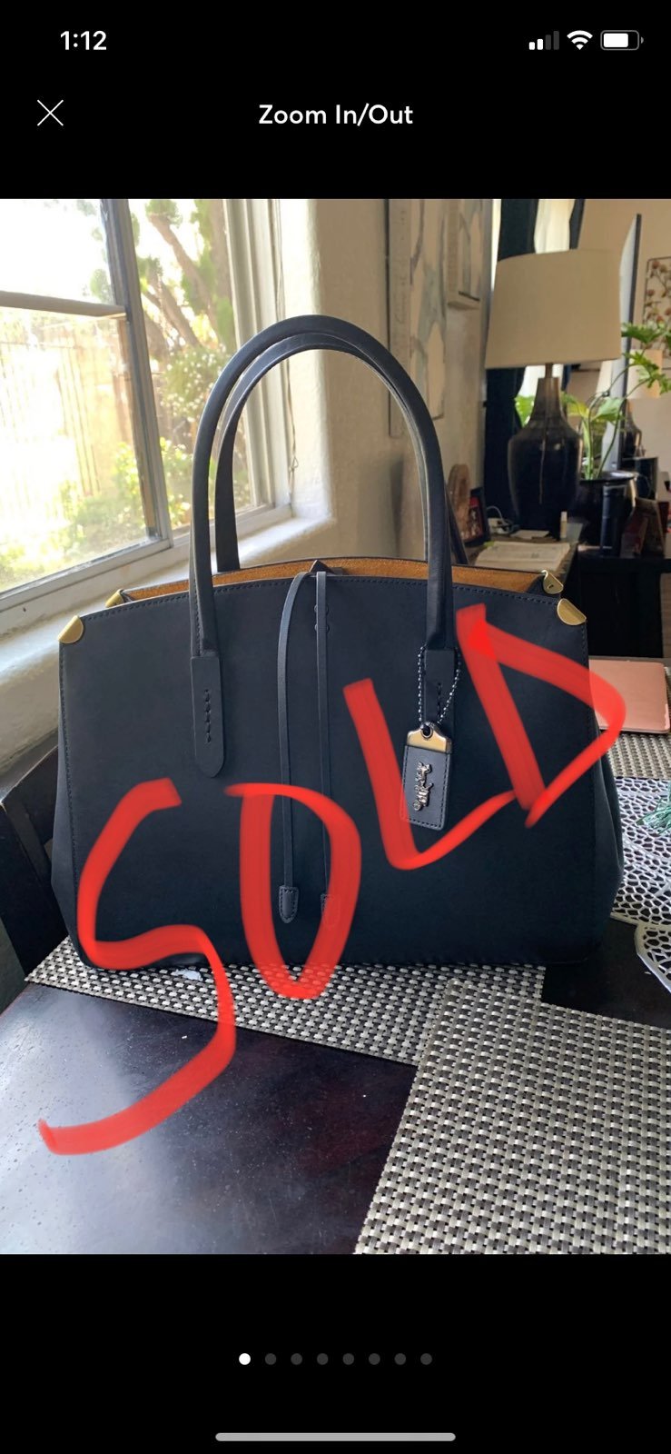 Coach Cooper leather Carryall ( no cloch