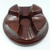 Mar Crest Daisy Dot Oven Proof Stoneware Bean Pot with Lid & Warmer Brown USA
