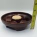Mar Crest Daisy Dot Oven Proof Stoneware Bean Pot with Lid & Warmer Brown USA
