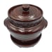 Mar Crest Daisy Dot Oven Proof Stoneware Bean Pot with Lid & Warmer Brown USA