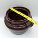 Mar Crest Daisy Dot Oven Proof Stoneware Bean Pot with Lid & Warmer Brown USA