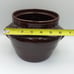 Mar Crest Daisy Dot Oven Proof Stoneware Bean Pot with Lid & Warmer Brown USA