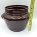 Mar Crest Daisy Dot Oven Proof Stoneware Bean Pot with Lid & Warmer Brown USA