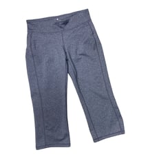ATHLETA | sz S Women's Dark Gray Kick Booty Straight Leg Cropped Yoga Capri