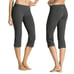 ATHLETA | sz S Women's Dark Gray Kick Booty Straight Leg Cropped Yoga Capri
