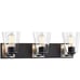 MOTINI 3-Light Bathroom Vanity Light Fixture Wall Sconce Lighting Black and…