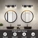 MOTINI 3-Light Bathroom Vanity Light Fixture Wall Sconce Lighting Black and…