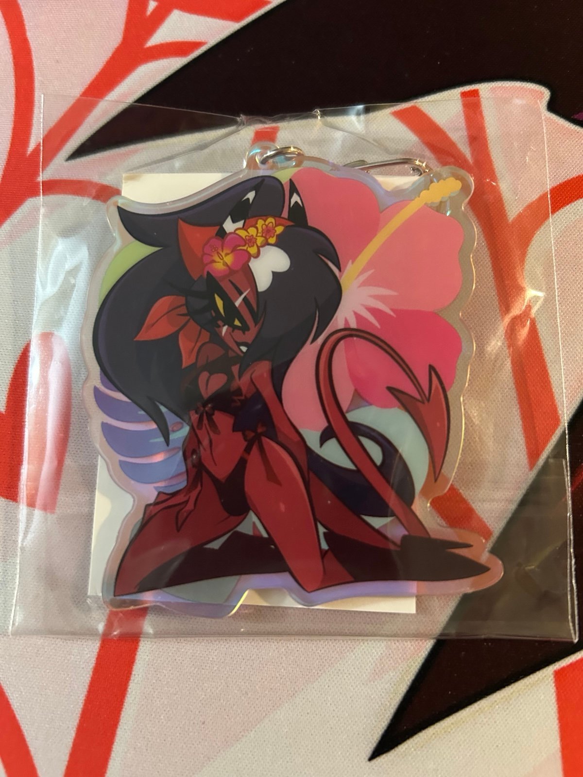 Helluva Boss Limited Edition Swimsuit Sallie May Acrylic Charm Keychain